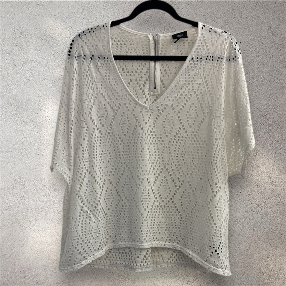 Mossimo Supply Co. White Crochet Top